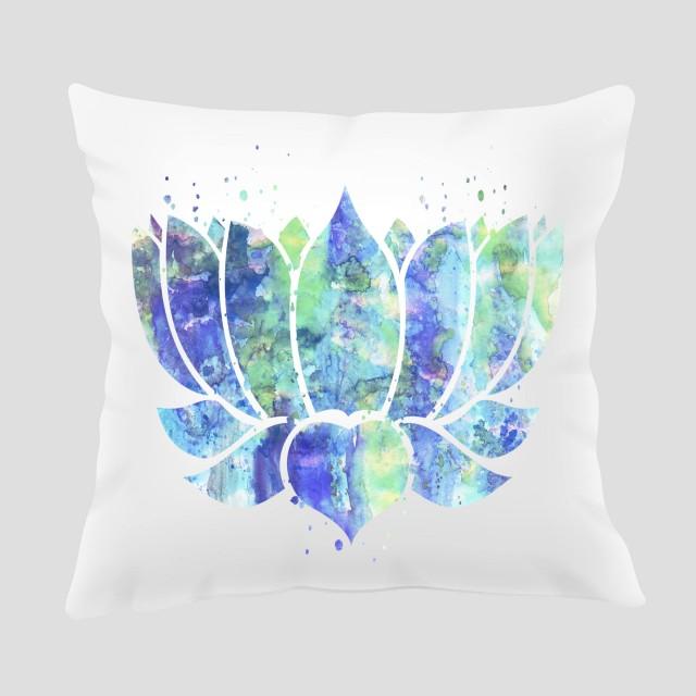 Lotus 3 Throw Pillow, Pillow Cover, Accent Pillow, Zen Decor 2743529
