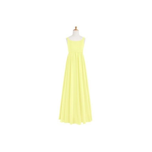 Daffodil Azazie Tiana JBD Bow/Tie Back Chiffon Floor Length Scoop
