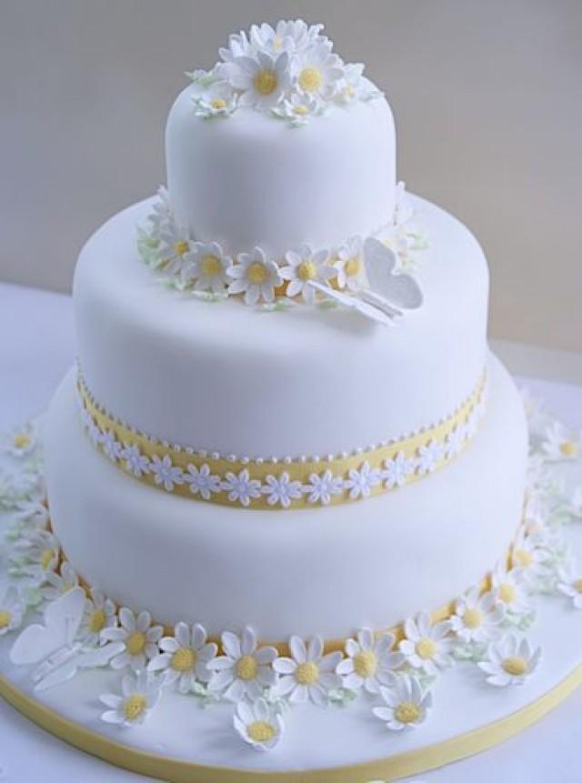 Cake Dainty Daisy Wedding Cakes 2745208 Weddbook
