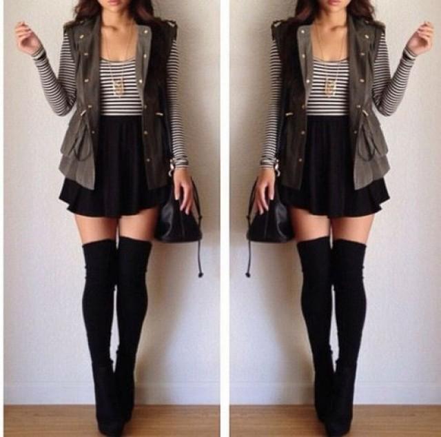 outfits con falda short