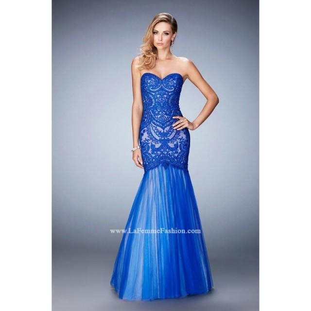 Royal Blue Le Femme Gigi Prom Gowns Long Island GiGi By La Femme 22836