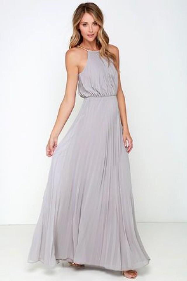 light grey maxi dress