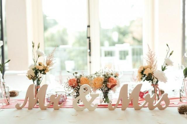 Gold Mr And Mrs Sign Wedding Sweetheart Table Decor Mr Mrs