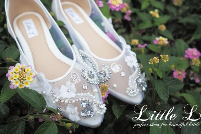 transparent wedding shoes