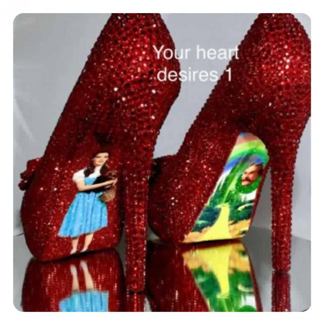 Wizard Of Oz Dorothy Ruby Red Crystal Bride Wedding Shoes Prom Shoes 2778901 Weddbook