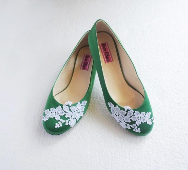 ballet flats with flowers