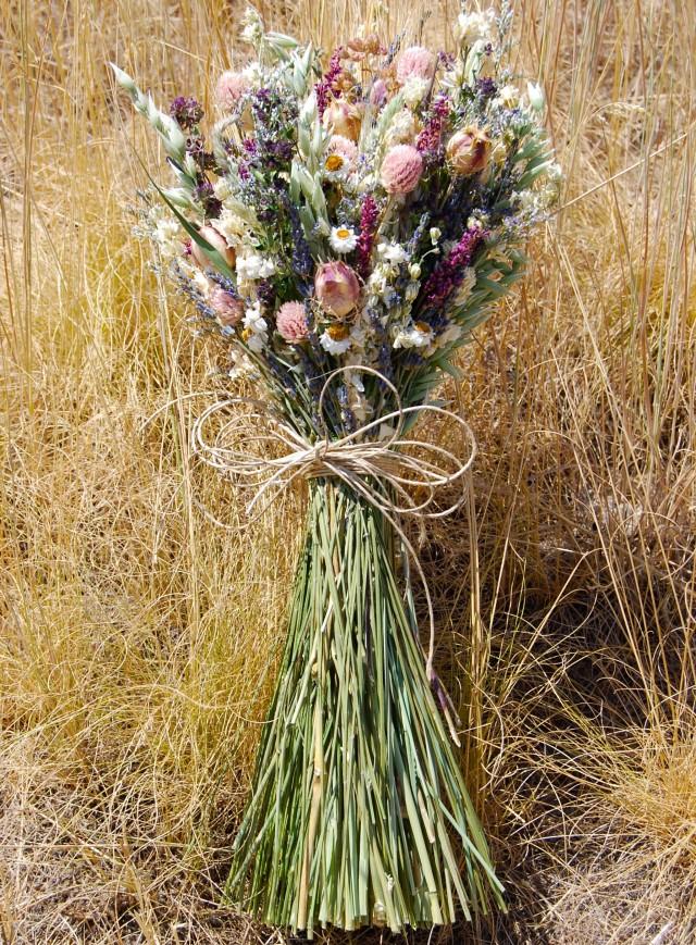 bright dried flower bouquet Custom fake flower bouquet in 2020