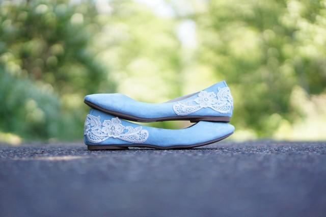 baby blue bridal shoes