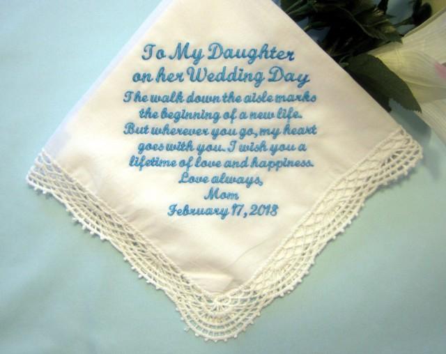 blue lace handkerchief