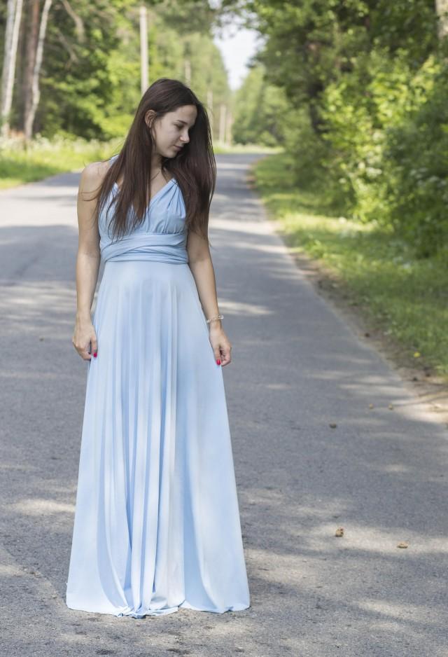 baby blue multiway dress