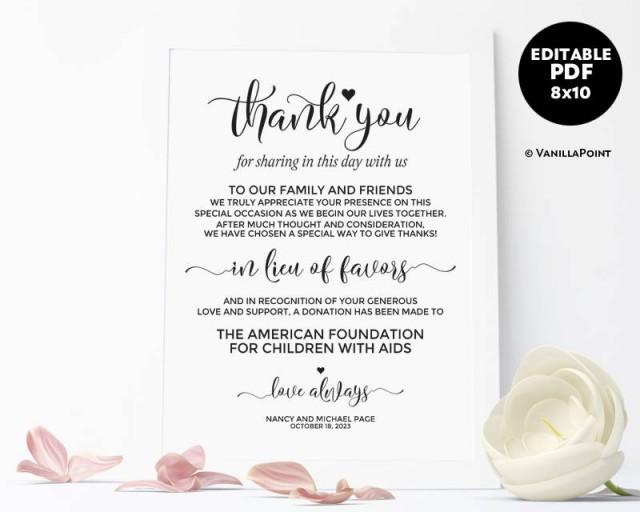 in-lieu-of-favors-sign-wedding-donation-sign-wedding-donation-favor