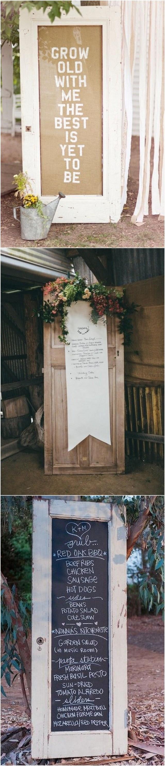 18 Wedding Decoration Ideas With Vintage Old Doors Page 2 Of 2
