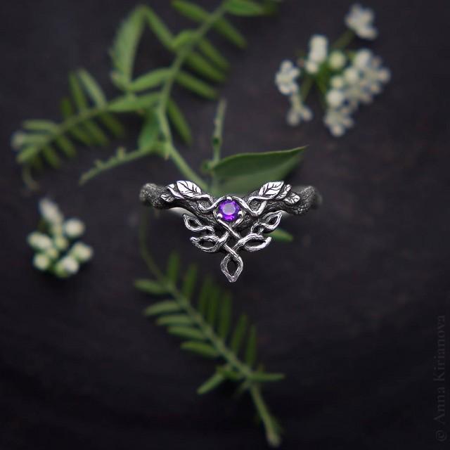 Medieval Ring, Celtic Ring, Wedding Band, Engagement Ring, Silver V