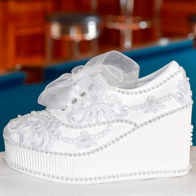 bridal high heel sneakers