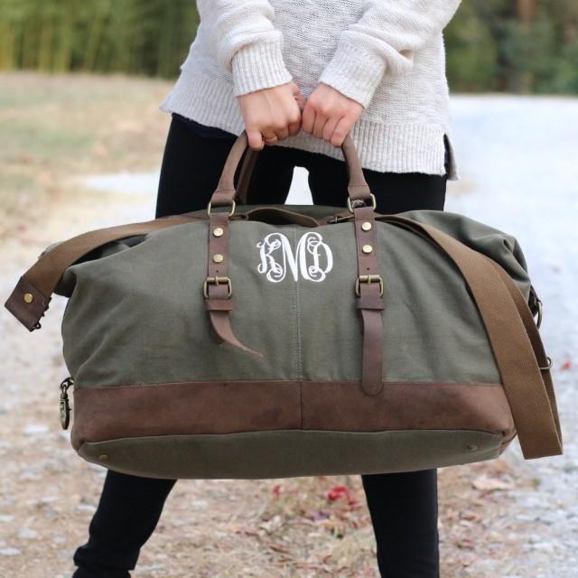 canvas weekend bag womens