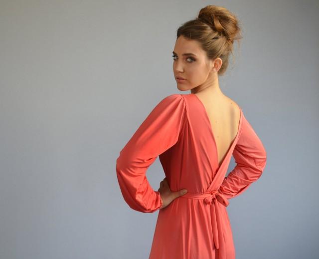 Pink Evening Dress Floor Length Bell Shape Dress, Golden Feather Belt ,full Circle Skirt 