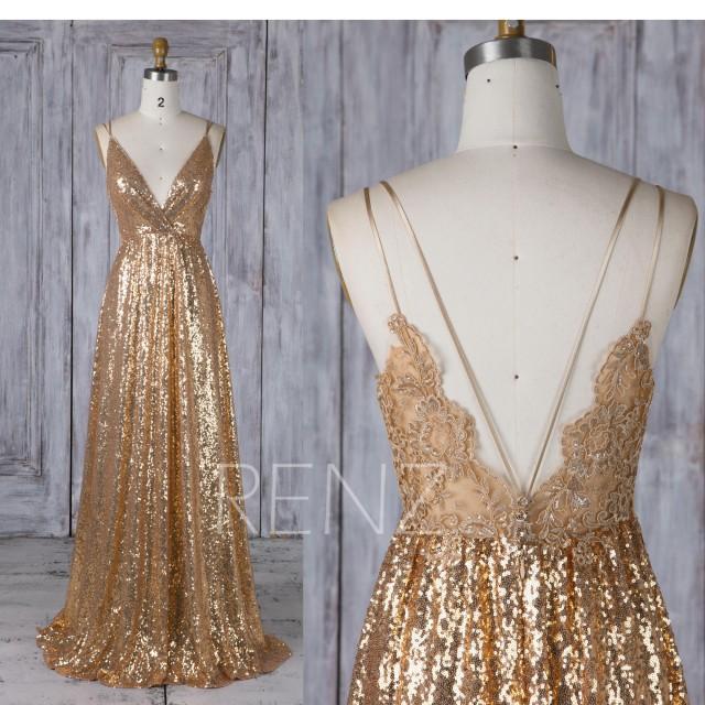 gold maxi bridesmaid dress