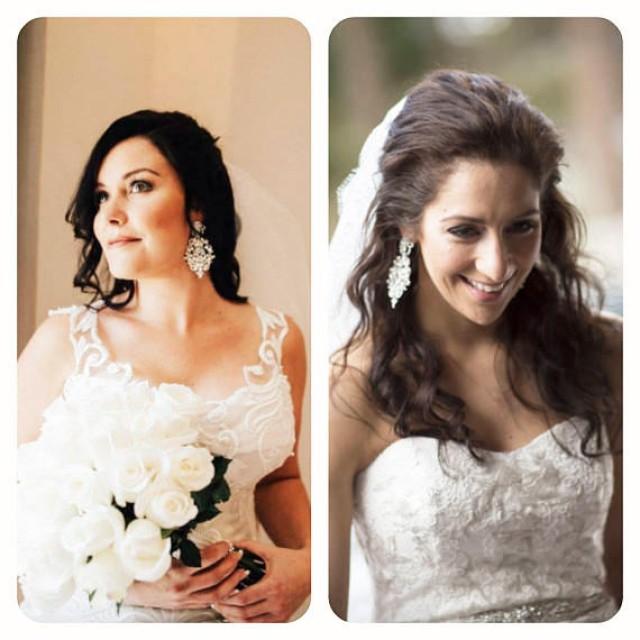 Bridal Statement Earrings Chandelier Wedding