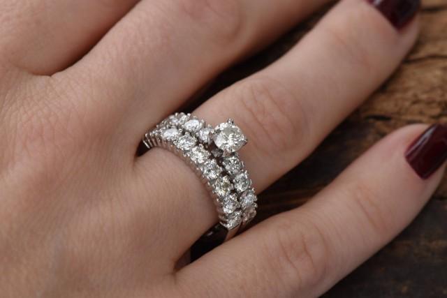 2 ct diamond wedding sets