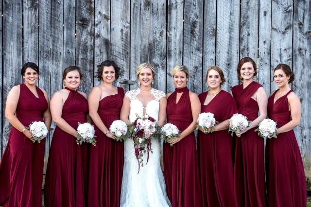 multiway wrap bridesmaid dress