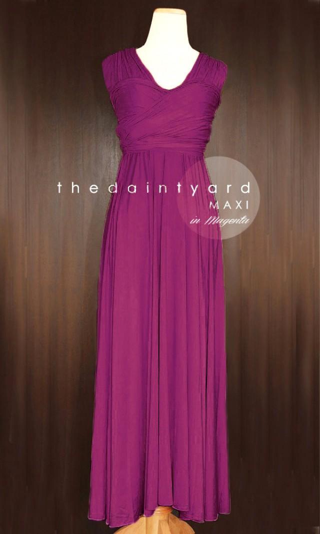 infinity dress magenta