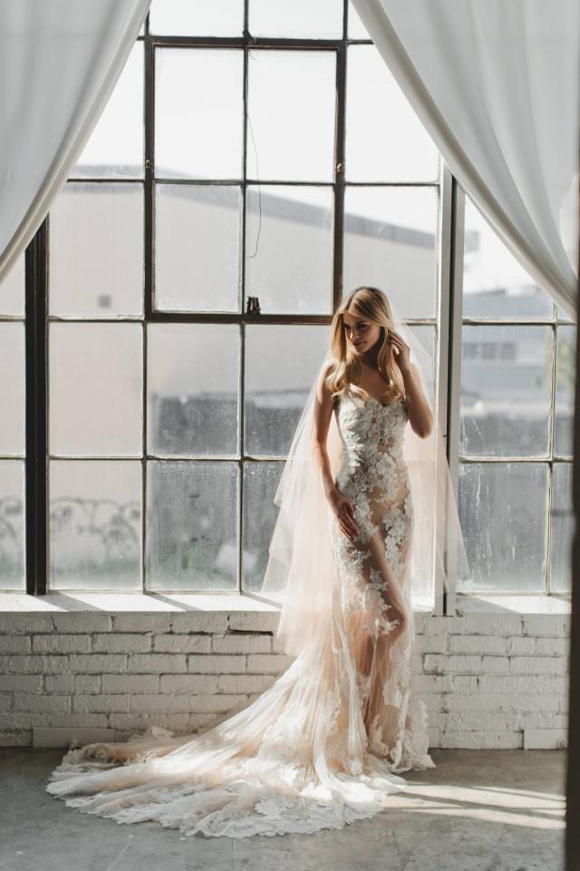 Wedding Veil, Champagne Veil, Ballet Length Tulle Veil, Bridal Veil