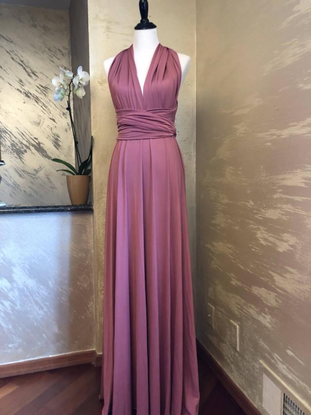 dusty rose infinity dress