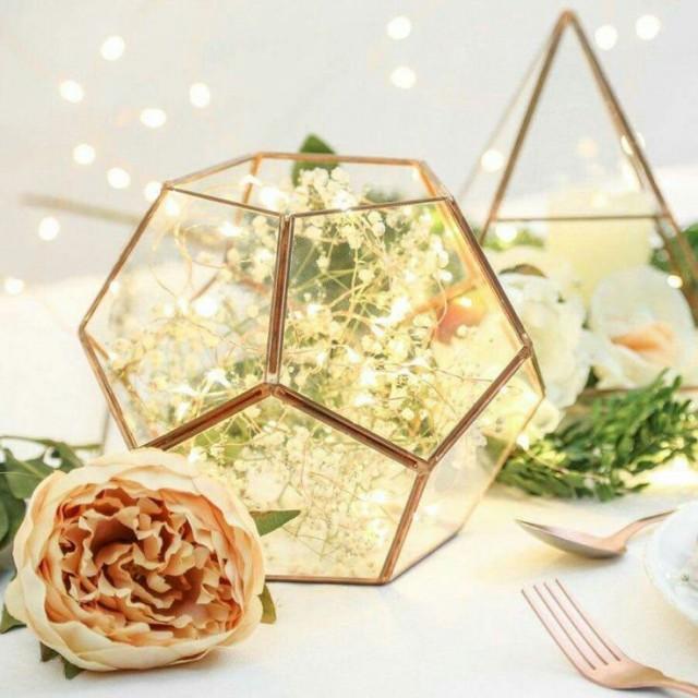 Glass Geometric Terrarium/ Wedding Table Decor/ Succulent Planter/Air