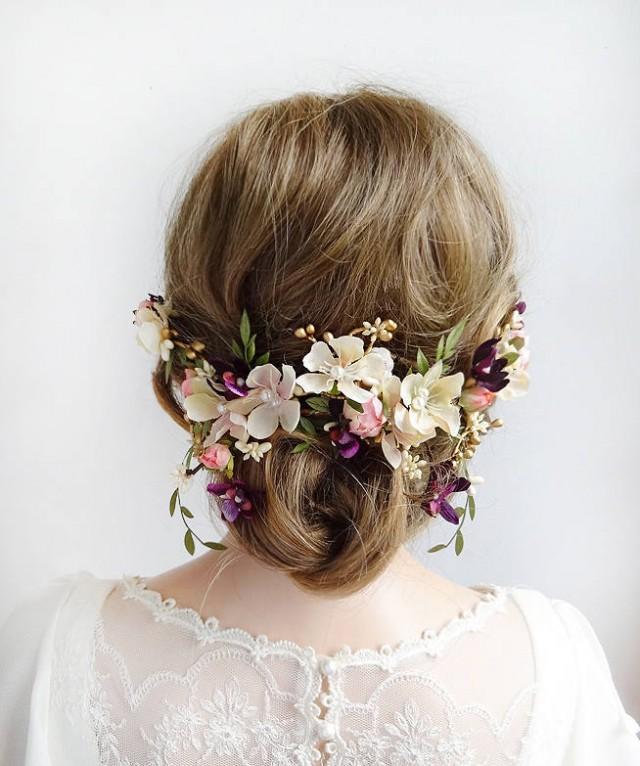 floral headbands wedding