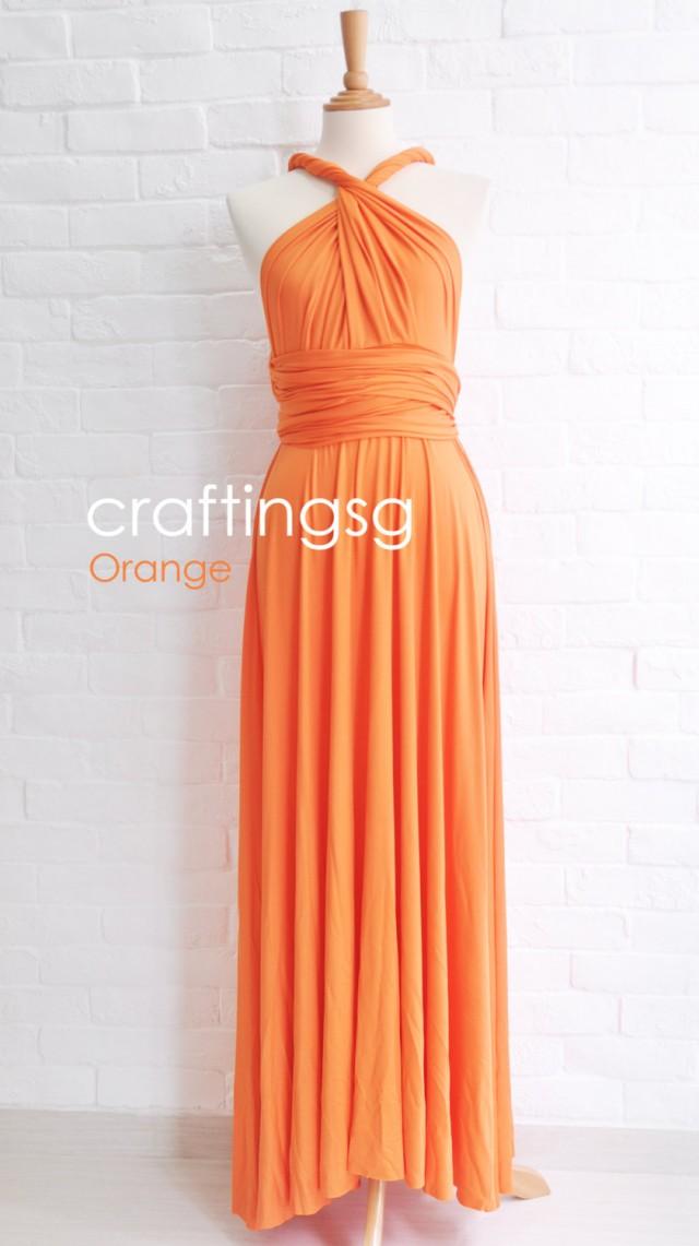 orange multiway dress