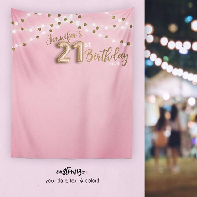 21st Birthday Decorations 21st Birthday Banner Finally 21 Decor