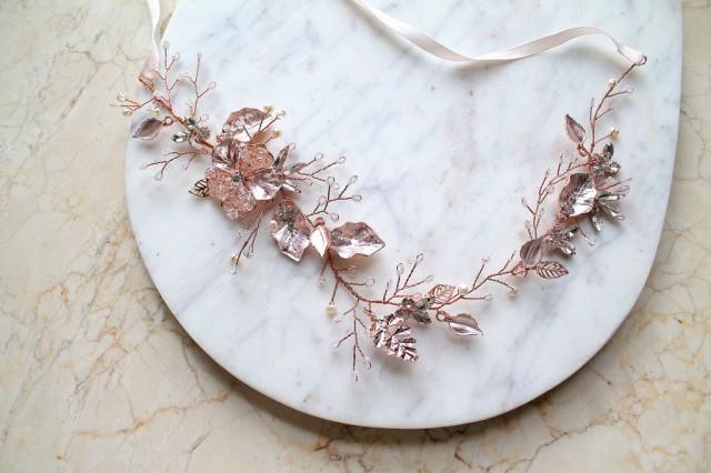 Rose Gold Leaf Vine Bridal Sash Blush Boho Delicate Crystal Wedding Dress Belt Rhinestone Pearl Pink Floral Belt Bea 2824451 Weddbook Check out our rose gold dress belt selection for the very best in unique or custom, handmade pieces from our belts & sashes shops. weddbook
