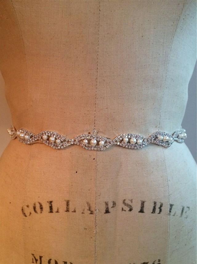 Pearl Bridal SashPearl Bridal BeltBridesmaid Belt PearlBridesmaid Sash PearlPearl Rhinestone
