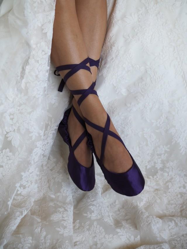 plum bridesmaid shoes