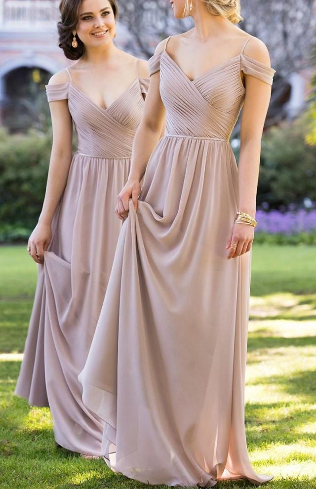 Ruffles Grey Bridesmaid Dresses Fancy Long Straps Sleeveless Zipper