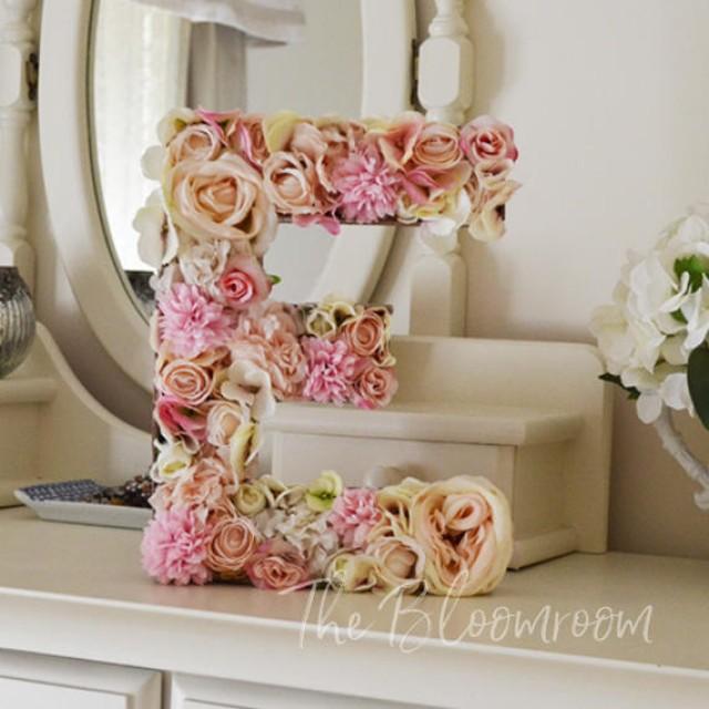 12 Decorative Letters Nursery Floral Decor Letter Wedding