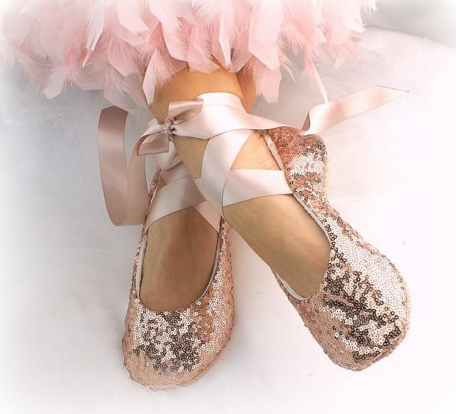 gold ballet slippers