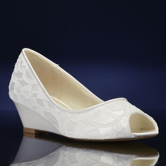 lace wedding wedge