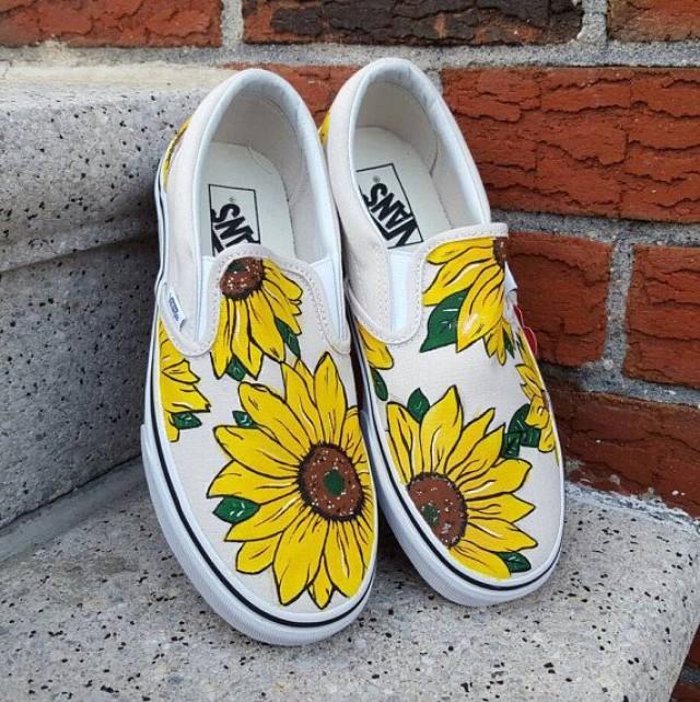 girls sunflower vans