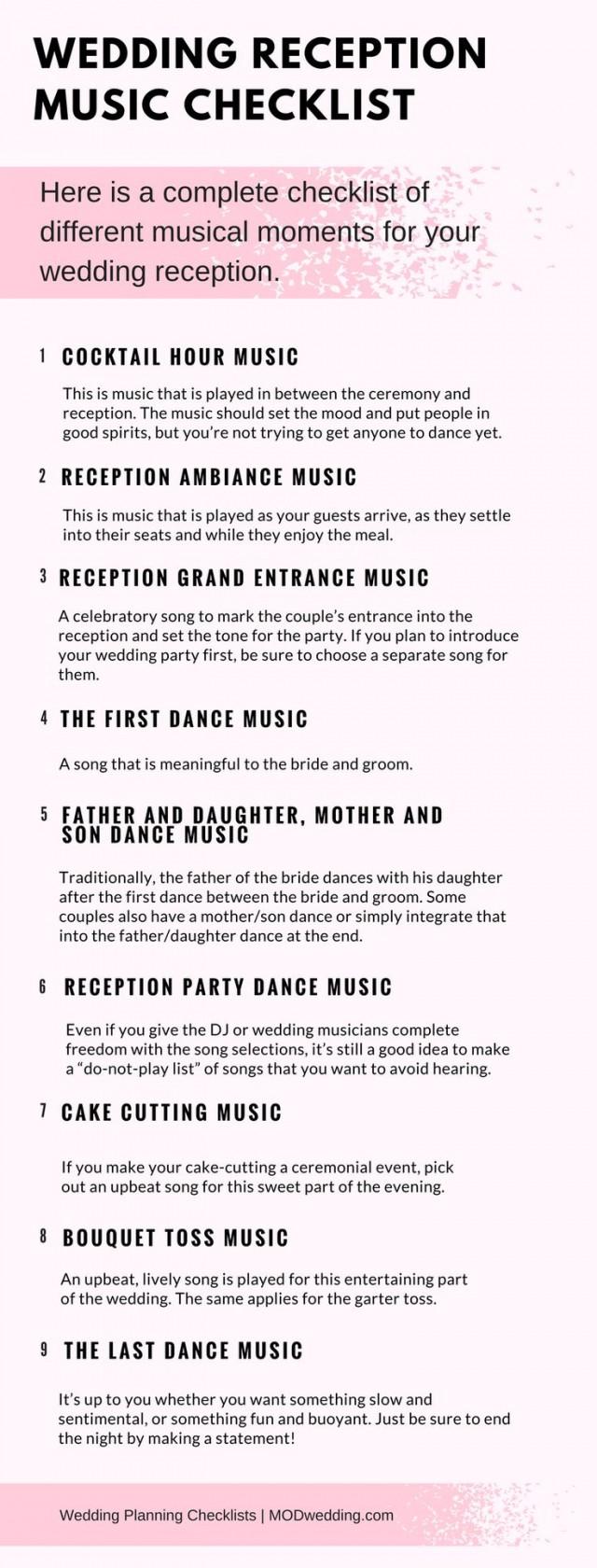 Wedding Theme Wedding Reception Music Checklist 2855254 Weddbook