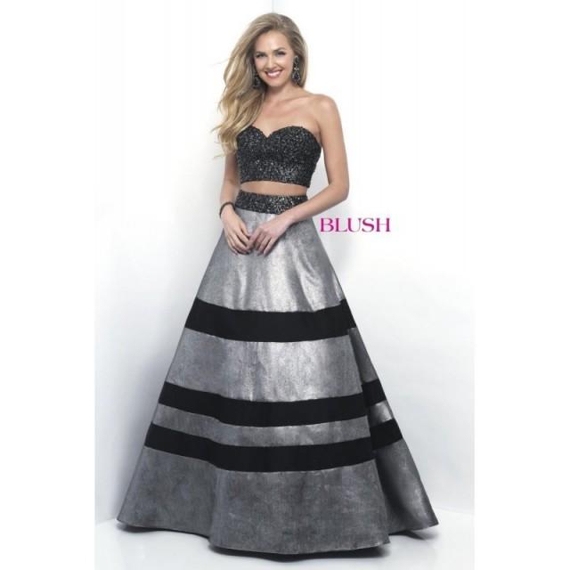 color block evening gown
