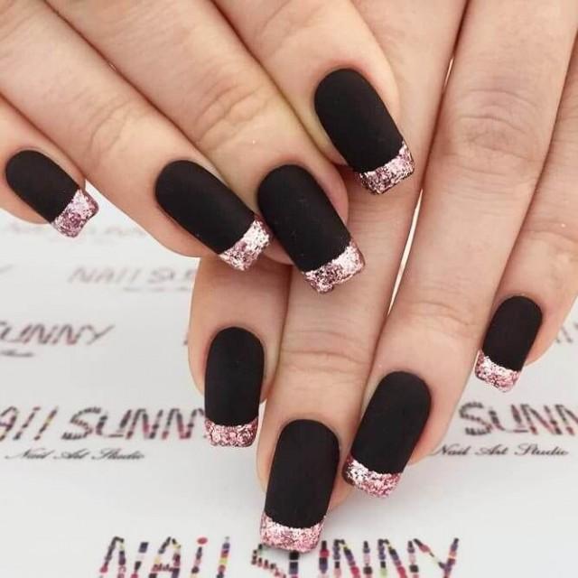 50 Dramatic Black Acrylic Nail Designs To Keep Your Style On Point