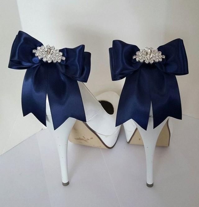 navy blue bride shoes