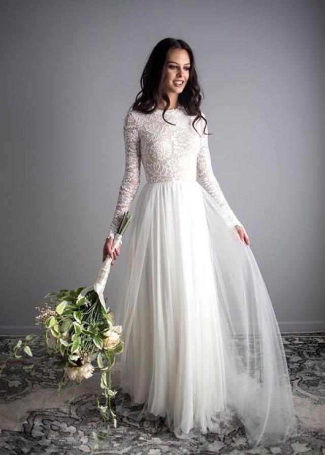 stunning long sleeve wedding dresses