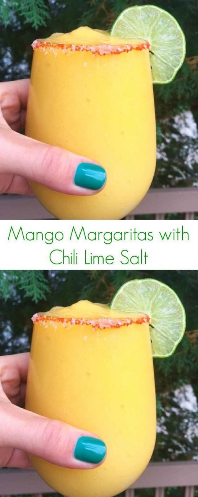 Mango Margaritas With Chili Lime Salt Recipe The Perfect Combination