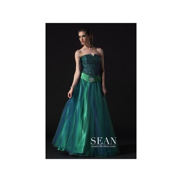 peacock ball gown