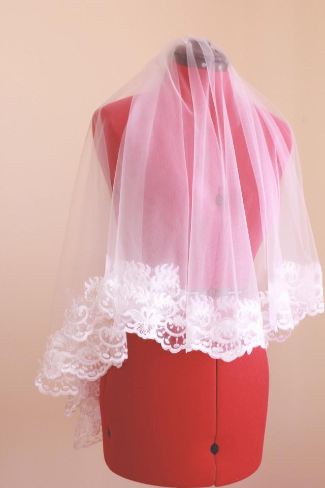 2-layers-veil-2-tiers-veil-elbow-blusher-veil-veil-with-blusher-drop-veil-wedding-veil