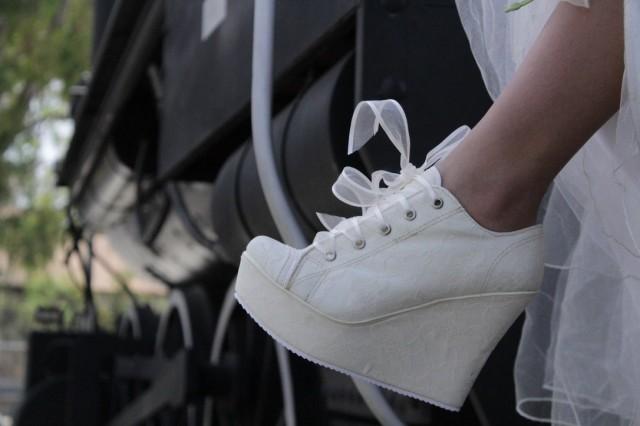 Wedding Platform Shoes, Bride Sneakers 