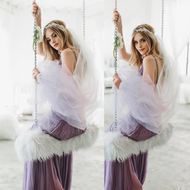 hippie wedding veil