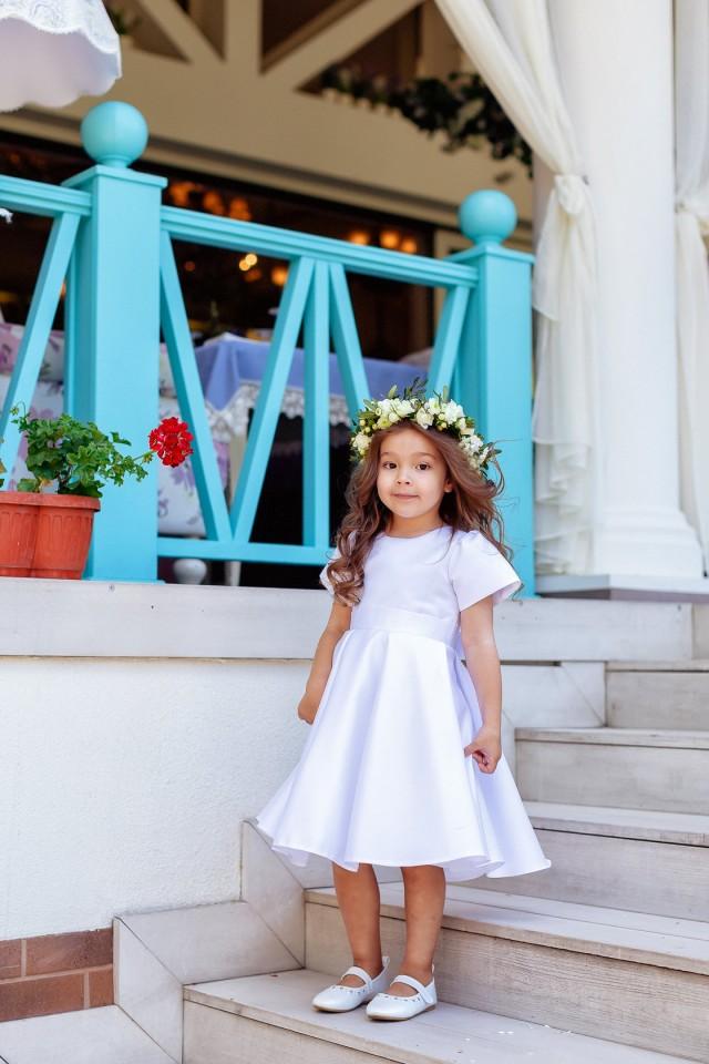Boho Flower Girl Dress, Unique Flower Girl Dress, Flower Girl Dress